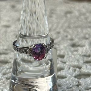 Charmed Aroma Ombré Silver Tone Ring Size 7